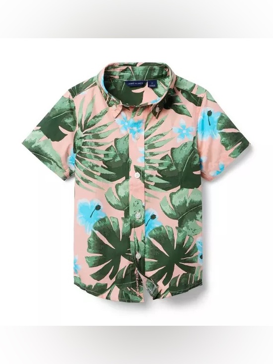 Janie and Jack Other - Brand New Janie & Jack Toddler Boys Tropical Button Down Poplin Shirt Size 6 NWT